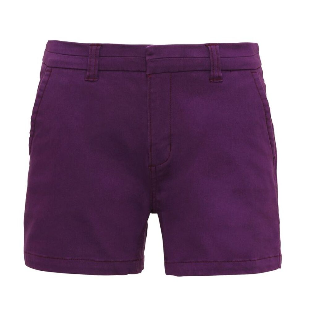 Asquith & Fox Womens/Ladies Classic Fit Shorts / Purple